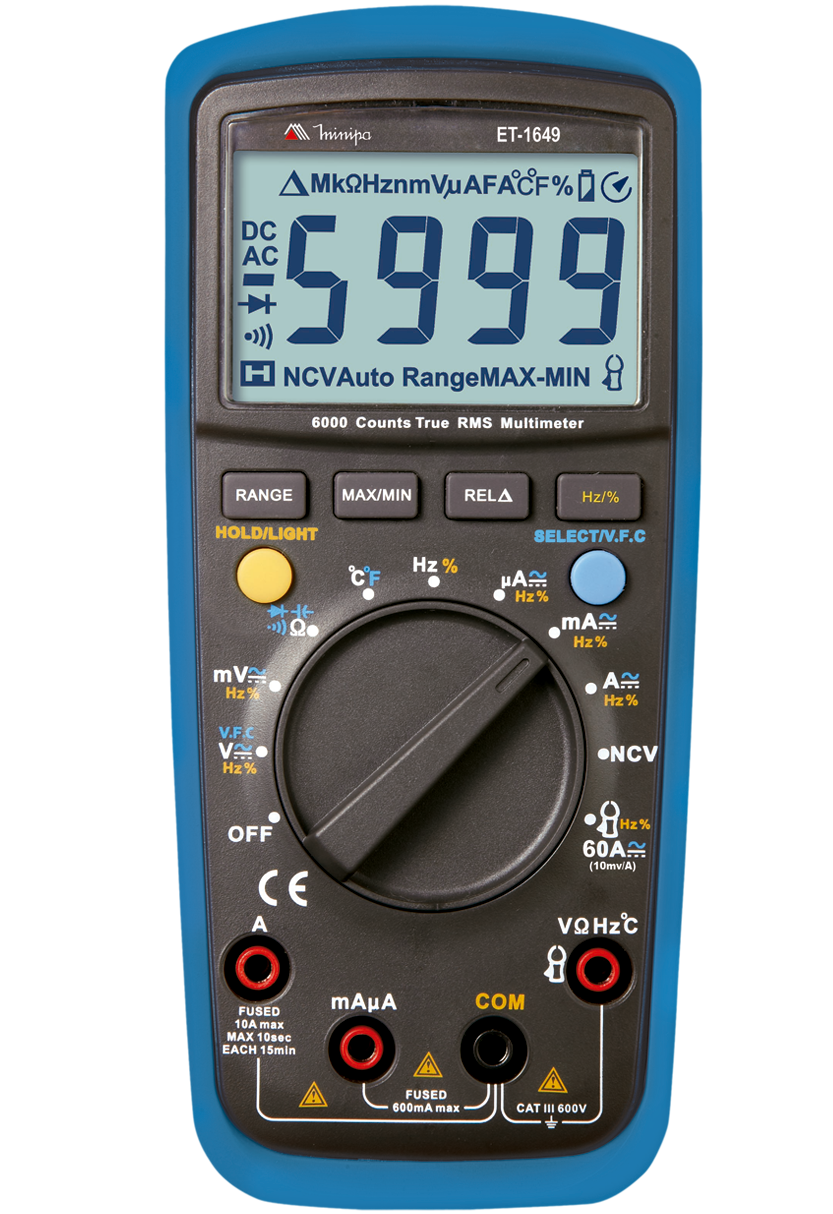 MULTÍMETRO DIGITAL MINIPA ET-1649